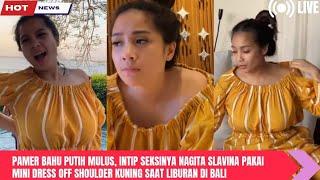 WOW Nagita Pamer Bahu Putih Mulus, Seksinya Nagita Pakai Mini Dress Off Shoulder saat Liburan Bali