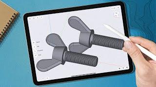 Modeling Wing Bolts on iPad | Shapr3D