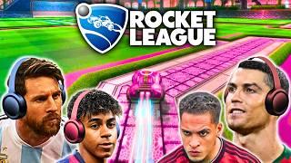 Messi & Ronaldo play ROCKET LEAGUE vs. Lamine Yamal & Antony!