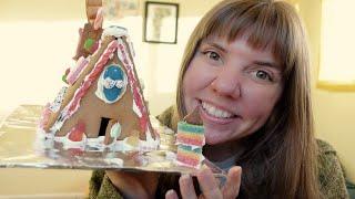 ASMR Over-Explaining My Homemade Gingerbread Houses 