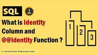 What is Identity column and @@identity function in SQL #interview