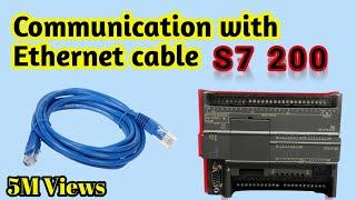 How to Communicate with S7 200 PLC By Ethernet Cable | CPU ST40 | Upload and Download Program