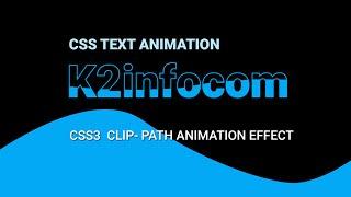 CSS3 WATER WAVE TEXT ANIMATION USING CSS CLIP-PATH | PURE CSS3 TEXT ANIMATION EFFECT NO JAVASCRIPT