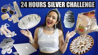 I Used Only SILVER Things For 24 Hours Challenge  Garima's Good Life