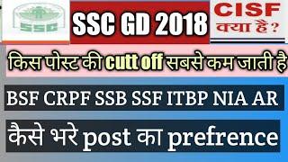 SSC GD मे किस POST की मेरिट जाती है सबसे कम कैसे दे POST को PREFRANCE