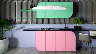 Stunning Minimalist Kitchen Design In 3ds Max #28