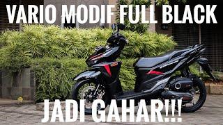 [REVIEW] HONDA VARIO LED OLD MODIFIKASI FULL BLACK!!!