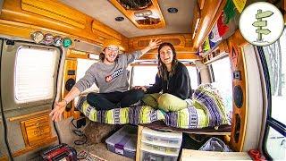 Couple Starts Van Life After Quitting Their Jobs & Downsizing to a Minimalist Camper Van