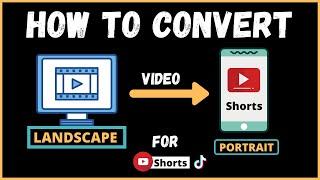 How To Convert Landscape Mode Video To Portrait? Easy Windows 10 Editing Tutorial | YOUTUBE Shorts