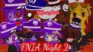 William,Vincent,Michael and C.C Afton survives in FNIA (Night 2)