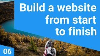 Build a repsonsive website tutorial 6 - Design the website header