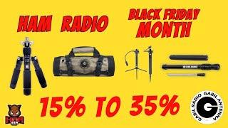 Gabil Holiday Ham Radio Sale 15% to 35% off Eight their MOST POPULAR Antennas, Tripods & Accessories