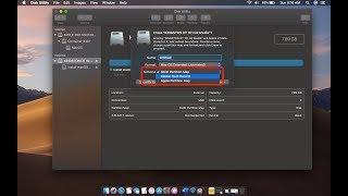 How to get missing Partition Scheme option in Disk Utility, macOs High Sierra and Mojave