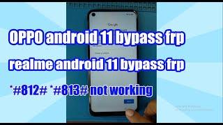 oppo realme bypass frp | oppo realme 812 813 not working