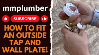 How to fit an outside tap and wall plate ASMR!