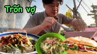 Vlog 505| Thật hài hước khi Hoon trốn vợ đi ăn sáng, ăn quên đường về