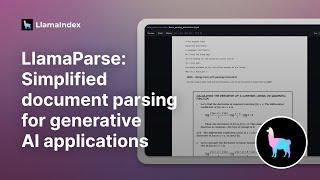 A quick walk-through of LlamaParse: simplified document parsing for generative AI applications