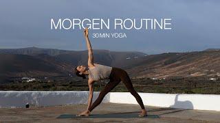 Yoga Morgenroutine | kraftvoll & mit Energie in den Tag starten | 30 Min Vinyasa Yoga