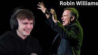 First Time Watching Robin Williams' Stand Up!!!