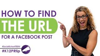 How to Find the URL for a Facebook Post