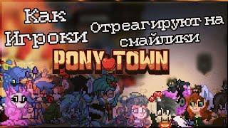 КАК ИГРОКИ ПОНИ ТАУНА ОТРЕАГИРУЮТ НА СМАЙЛИКИ - - Эксперимент - - Пенёк - - Pony Town - -