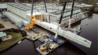 Behind-the-scenes docu: Royal Huisman turns its largest hull ever