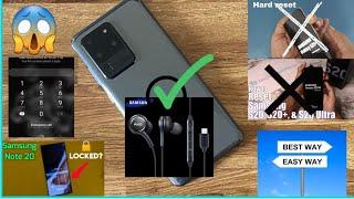 How to Reset Samsung Galaxy  S20 Ultra 5G S20+/S20 - Hard Reset when Hard Reset not workings