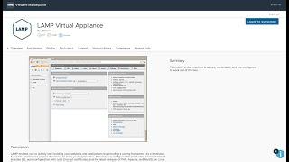 Consume the Bitnami LAMP Virtual Appliance from VMware Marketplace