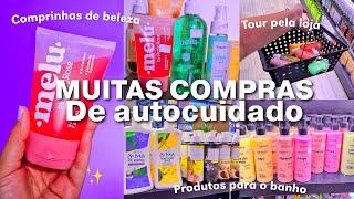 COMPRANDO PRODUTOS DE AUTOCUIDADObanho, self care, produtos de beleza
