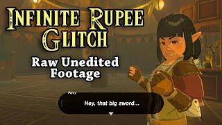 Infinite Rupees Glitch BotW | Raw Unedited Footage *READ DISCRIPTION*