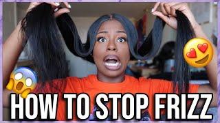 HOW TO FIX FRIZZY ENDS ON SYNTHETIC WIGS|| Freedom Part 204 Update || LexsaMarie