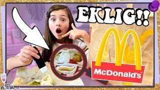 EKLIG!! MC DONALDS & FIDGETS unter MIKROSKOP  MYSTERY CHALLENGE  Alles Ava