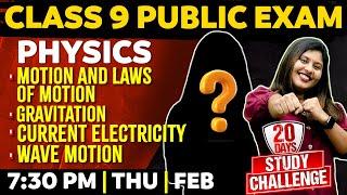 Class 9 Physics |Motion And Laws of Motion |Gravitation |Current Electricity |Wave Motion