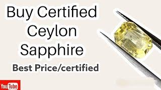 Yellow Sapphire/Ceylon Sapphire/Srilanka Sapphire/Certified Sapphire Online