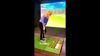 Chipping Practice on a Golf Simulator