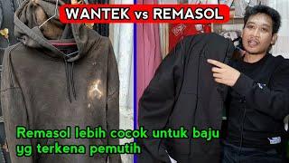 Mengatasi Hodie pudar karna pemutih -Perbedaan Wantek Vs Remasol