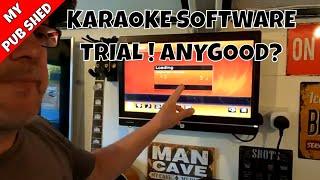 Trying Out Some New Karaoke Software Down The Garden Bar Pub Shed Backyard Bar!