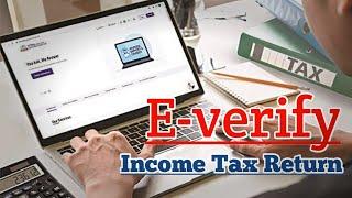 E verify Income tax Return 2023 | E verify By adhaar OTP |