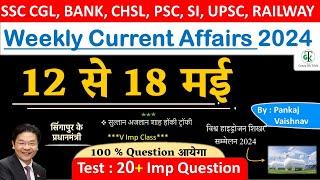 12-18 May 2024 Weekly Current Affairs | Most Important Current Affairs 2024 | CrazyGkTrick
