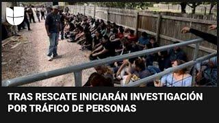 Rescatan a 84 inmigrantes indocumentados de un camión estacionado frente a una vivienda en Texas