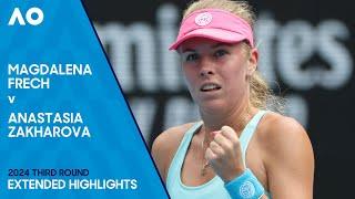 Magdalena Frech v Anastasia Zakharova Extended Highlights | Australian Open 2024 Third Round