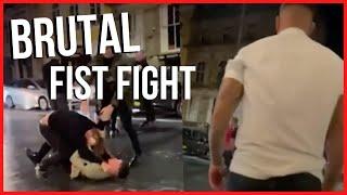 Brutal fist fight in Liverpool city centre