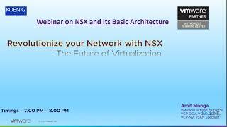 Learn NSX Basic Architecture online | Koenig Solutions