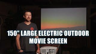 ️ Elite Screens Yard Master Electric Outdoor Movie Projector Screen Testimonial