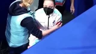 kamila valieva was so sad and almost fainted, 2022 Winter Olympic after final result