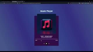 Simple Music Player Application in JavaScript DEMO