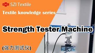 Strength Tester Machine｜See the Tensile Strength at Break and Elongation at Break of Fabrics｜#shorts