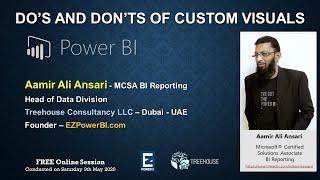 Do's and Don'ts of Custom Visuals  - Microsoft Power BI - By Aamir Ali Ansari of EZPowerBI.com