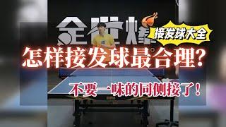 【English subtitles】怎样接发球最合理？不要一味的同侧接了！全世爆国手房胤池教学精选