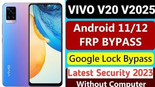 Vivo V20 (v2025) Android 12 Frp Bypass New method || Vivo Latest Security Google Account unlock 2023